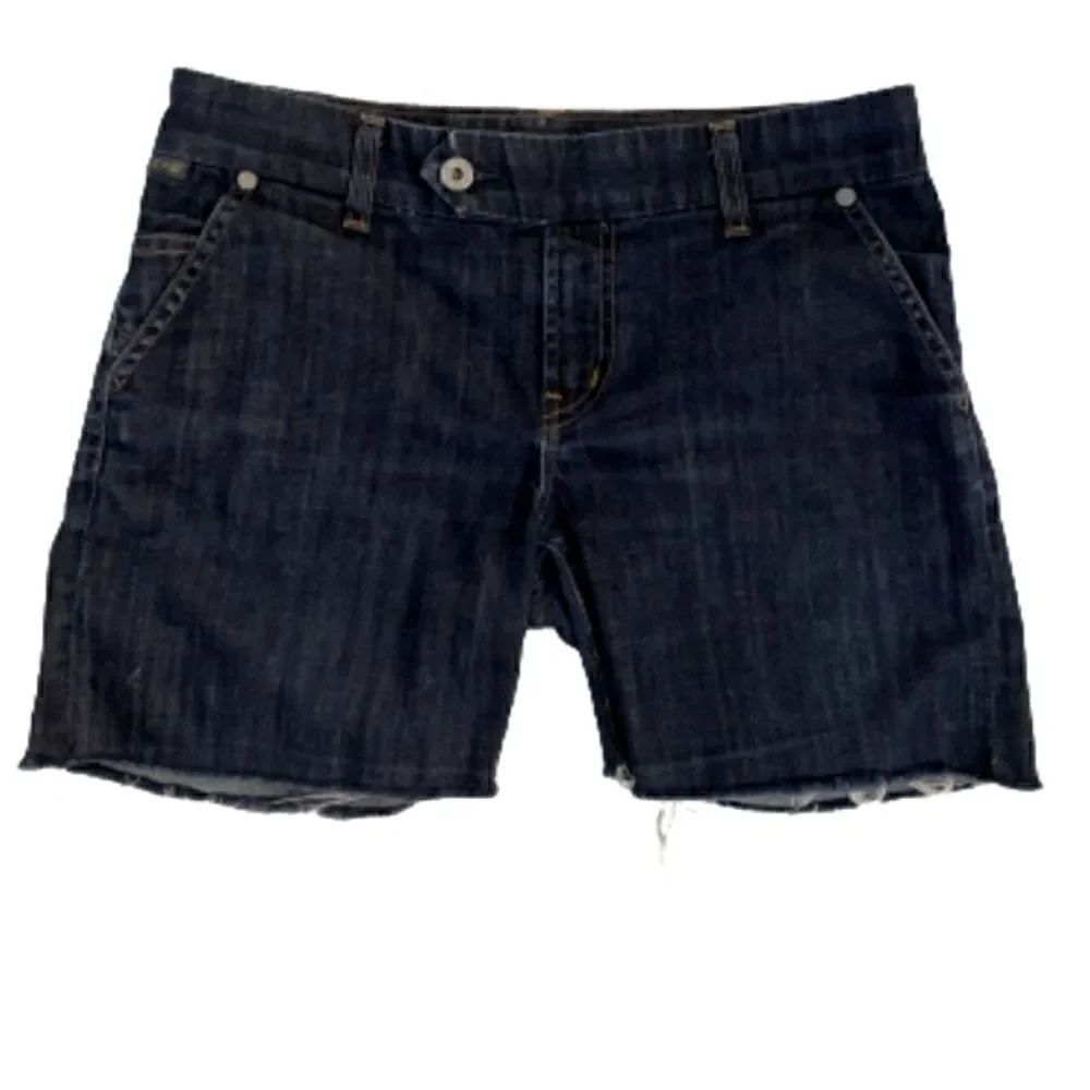 Citizens Of Humanity Cut Off Denim Shorts Dark Wash Size 27